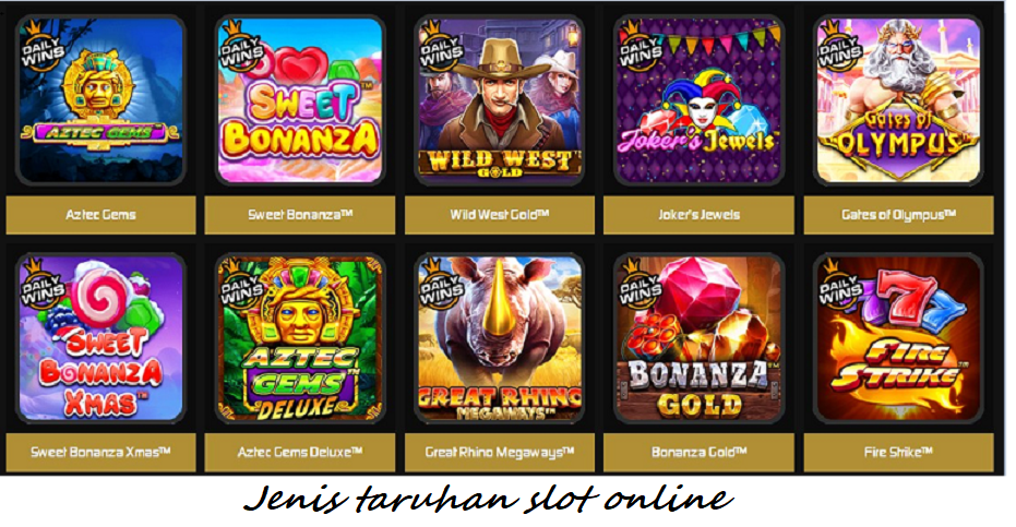 Jenis taruhan slot online